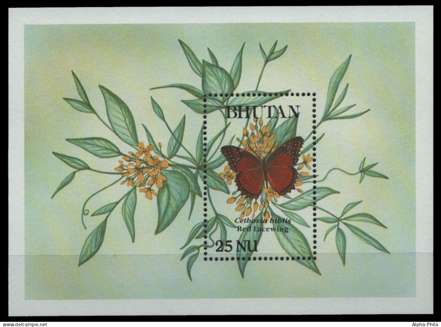 Bhutan 1990 - Mi-Nr. Block 237 ** - MNH - Schmetterlinge / Butterflies - Bhoutan