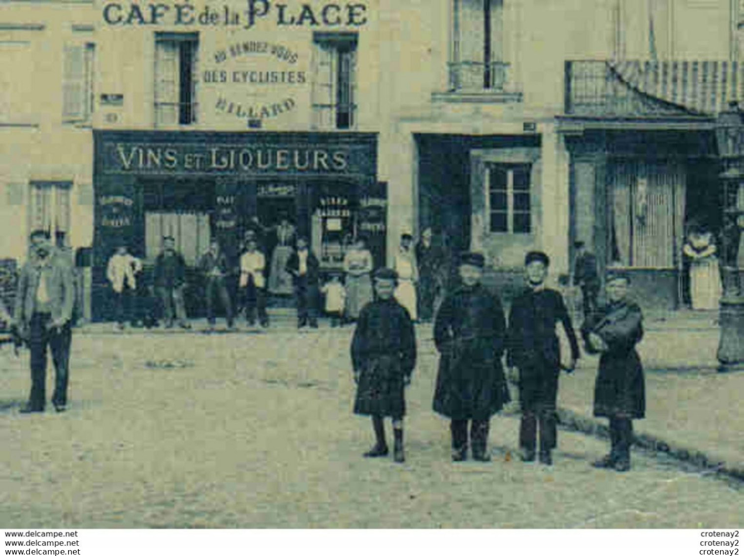 95 DEUIL Rue De L'Eglise 1916 VOIR ZOOMS Bonneterie Café De La Place Rendez Vous Des Cyclistes Enfants Attelage - Deuil La Barre