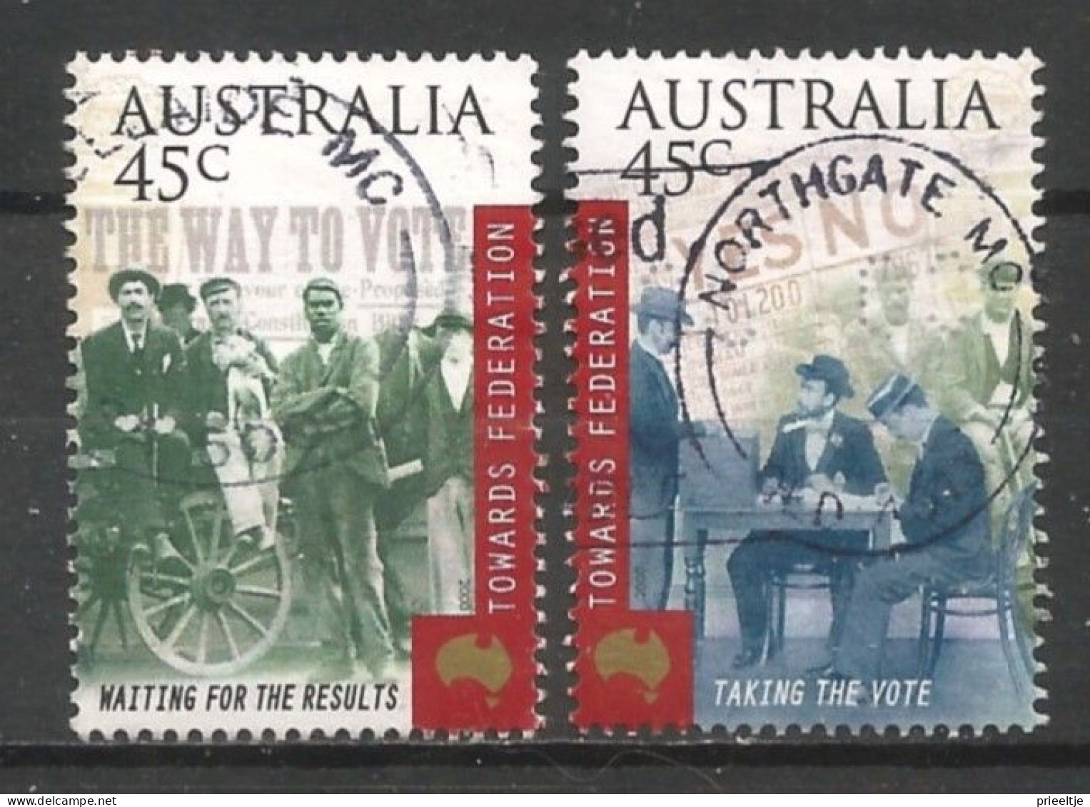 Australia 2000 Towards Federation Y.T. 1824/1825 (0) - Oblitérés