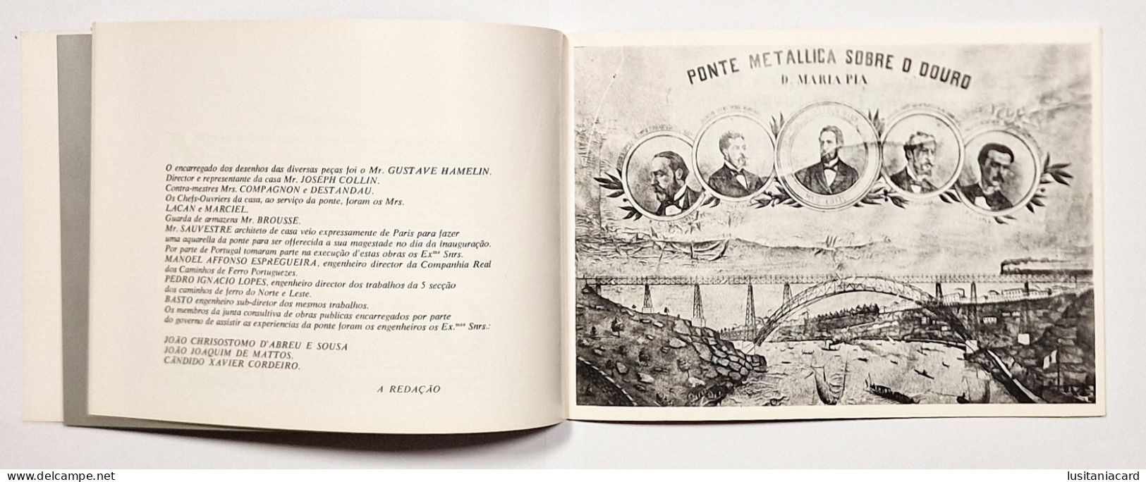 Ponte Maria Pia 1877 / 1977 (Ed. Da Comissão De Estudo Do Museu Ferroviario - 1977) - Livres Anciens