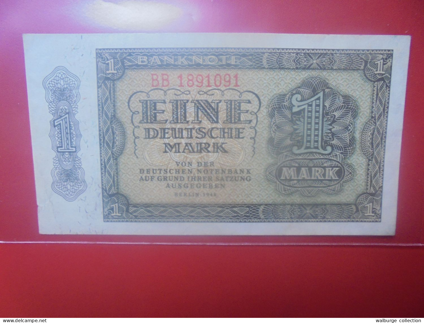 D.D.R 1 MARK 1948 (7 Chiffres) Circuler (B.33) - 1 Deutsche Mark