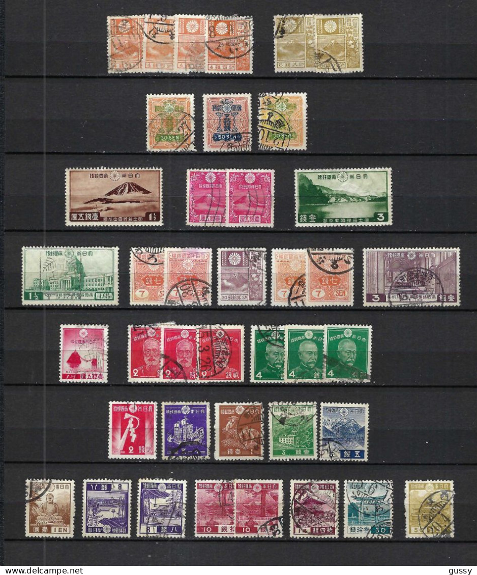 JAPON 1920-40: Lot D'obl. - Military Service Stamps