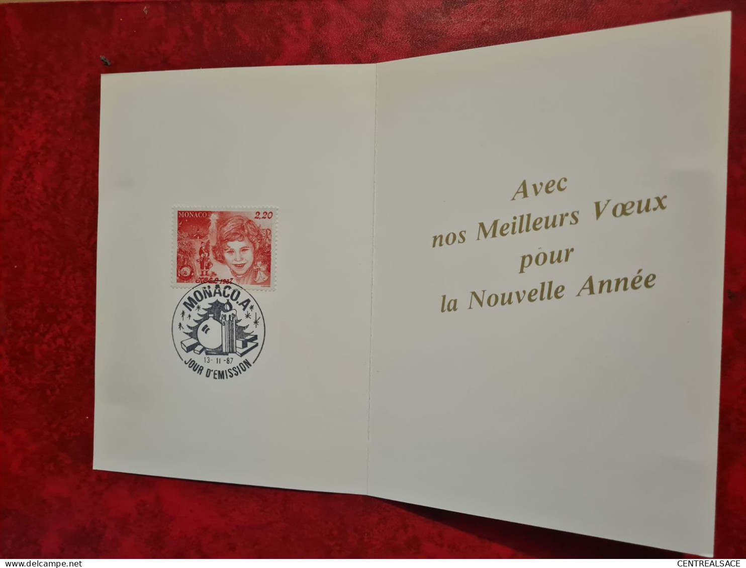 CARTE VOEUX MEILLEURS VOEUX MONACO 1987 DOREMIFASOL DES CHAMPS PEYNET - Covers & Documents