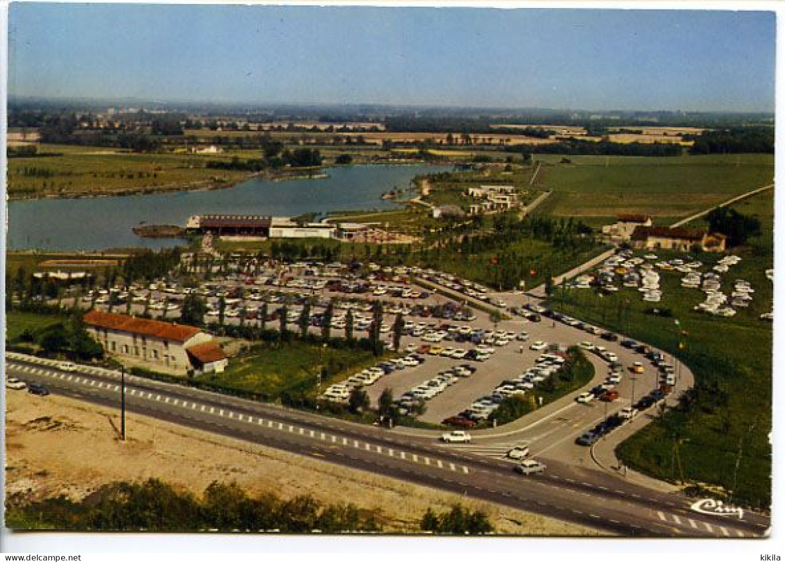 CPSM  10,5 X 15  Ain  VILLARS-LES-DOMBES  Parc Ornithologique Départemental De La Dombes  Vue D'ensemble Aérienne - Villars-les-Dombes