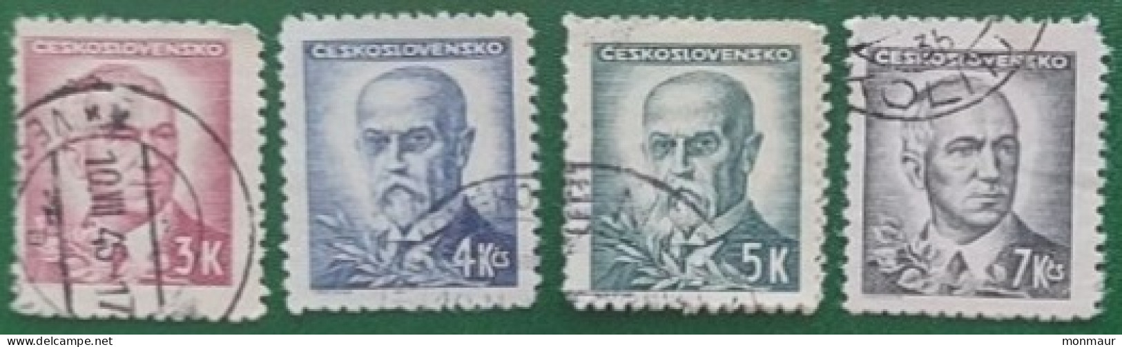 CECOSLOVACCHIA   1945 MASARYK-BENES - Used Stamps