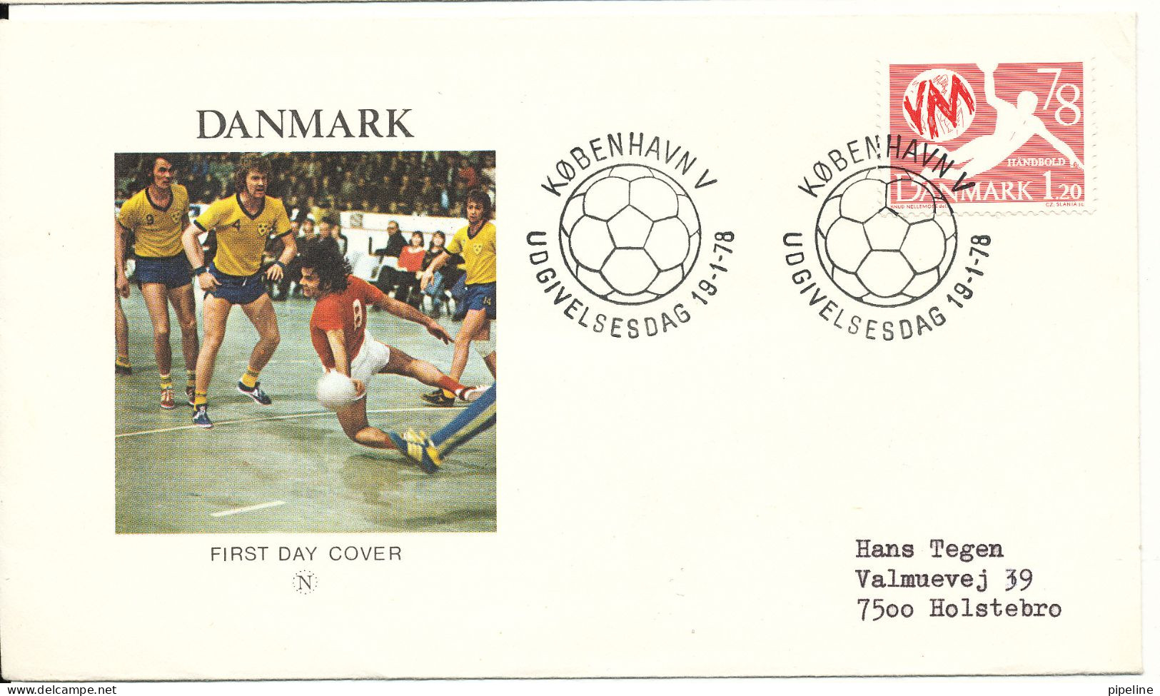 Denmark FDC 19-1-1978 WORLD Championship Handball With Cachet - Hand-Ball