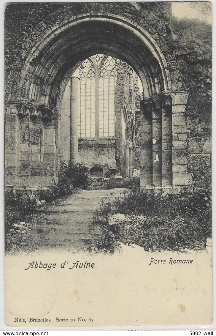 ABBAYE D'AULNE : Porte Romane - 1904 - Thuin