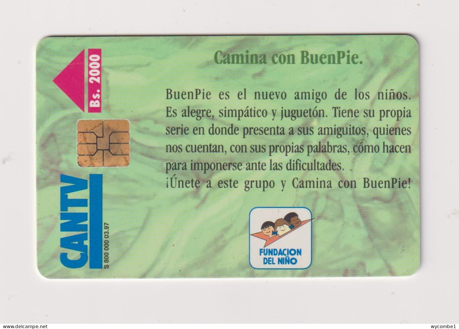 VENEZUELA  - Camina Con BuenPie Chip Phonecard - Venezuela