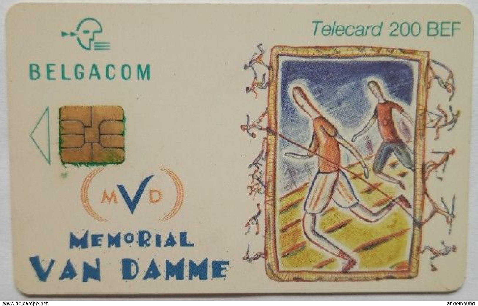 Belgium 200 BEF Chip Card - Memorial Van Damme - Child Focus - Avec Puce