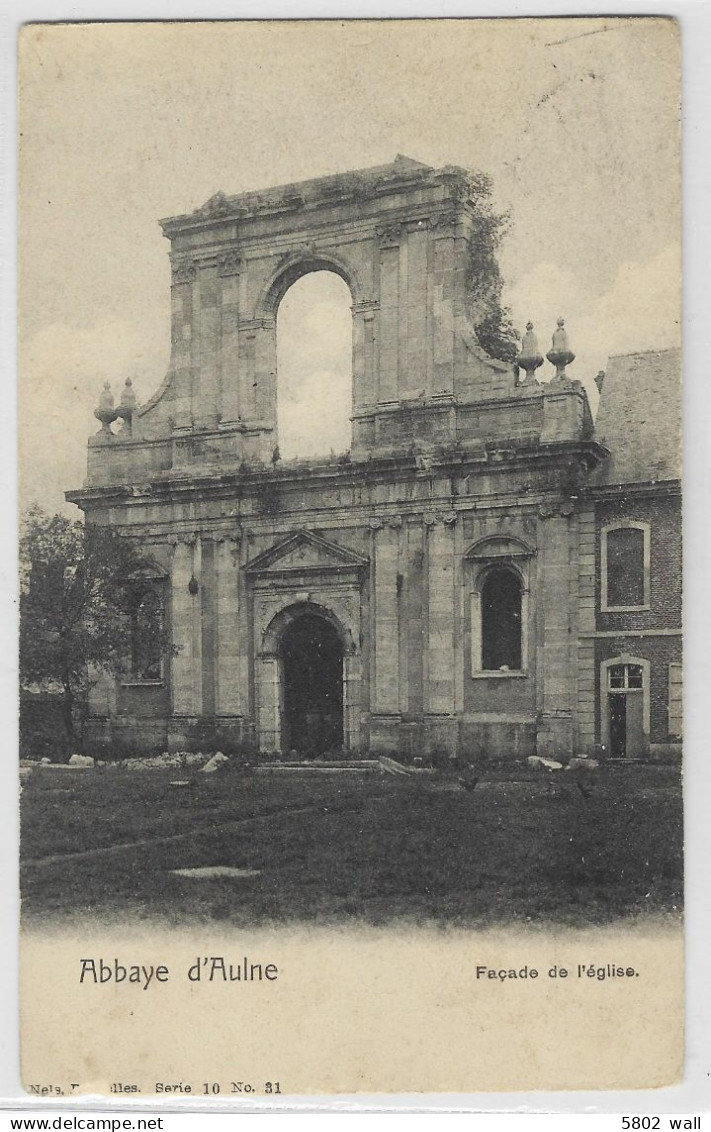 ABBAYE D'AULNE : Façade De L'église - Thuin