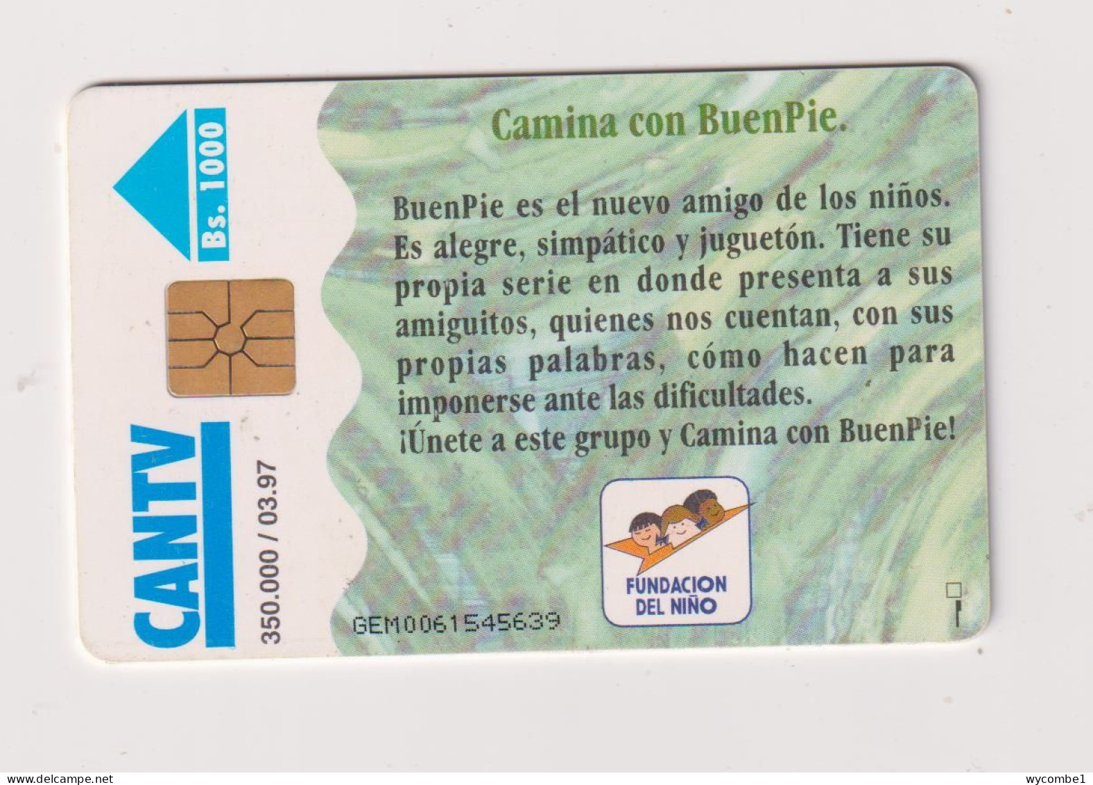 VENEZUELA  - Camina Con BuenPie Chip Phonecard - Venezuela