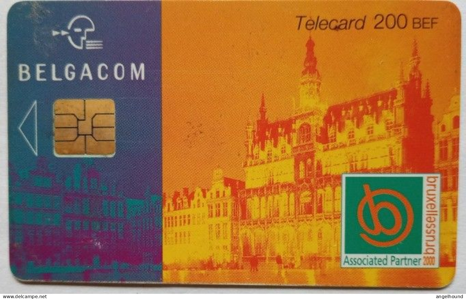 Belgium 200 BEF Chip Card -  Associated Partner - Brussels - With Chip