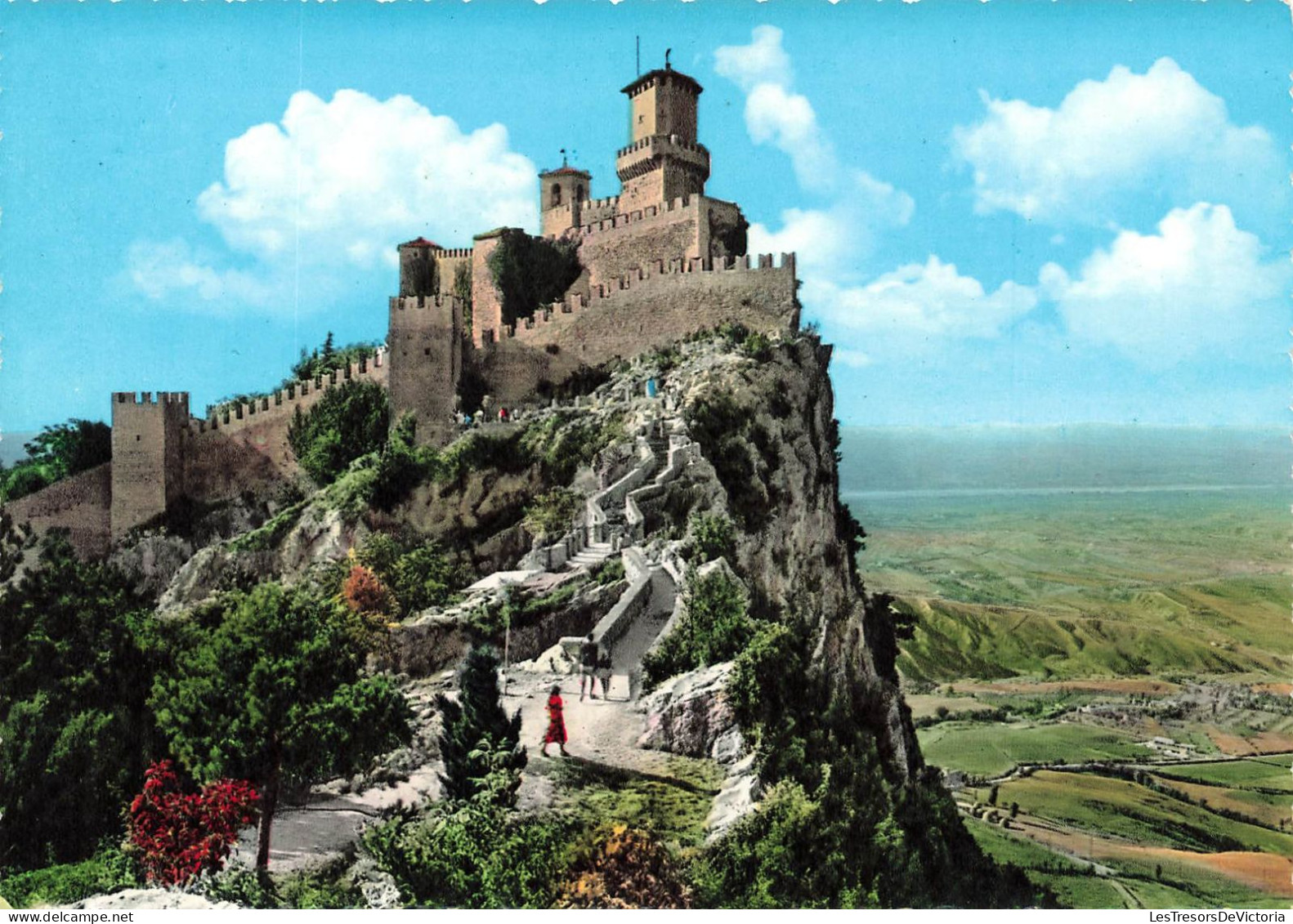 SAINT MARIN - La Forteresse Et Le Pont De Passage - Carte Postale - San Marino