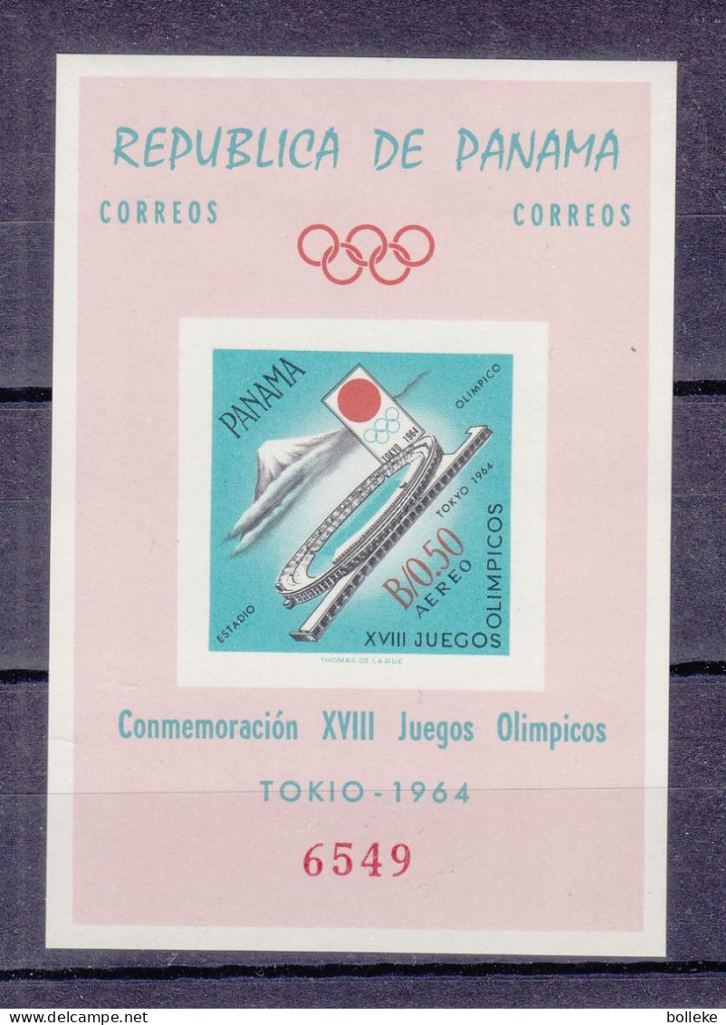 Jeux Olympiques - Tokyo 64 - Panama - Michel BF 18 ** - NON Dentelé - Stade Olympique - Valeur 22,00 Euros - Ete 1964: Tokyo