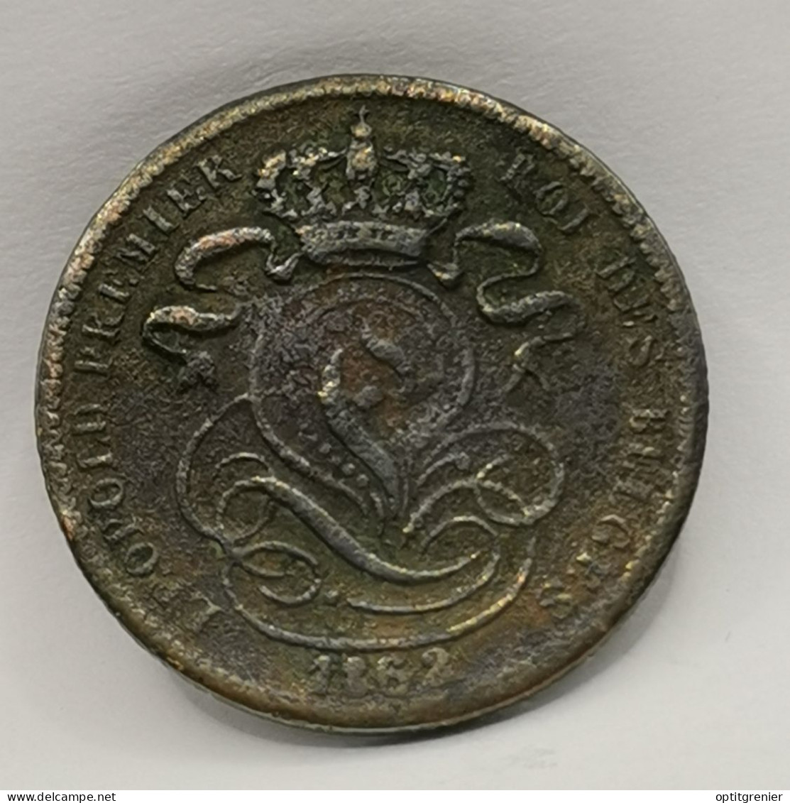 1 CENTIME 1862 LEOPOLD I BELGIQUE / BELGIUM - 1 Centime