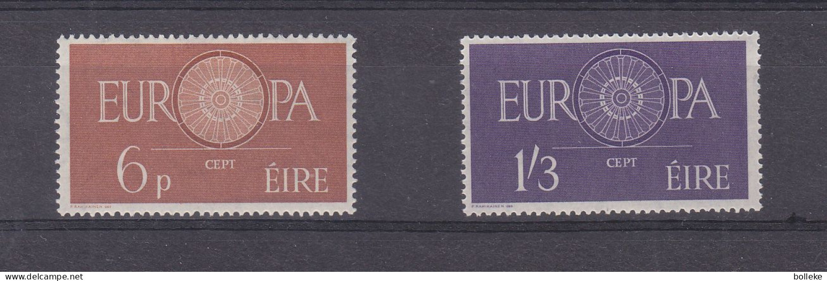 Europa 1960 - Irlande - Yvert 146 / 7 ** - Valeur 50 Euros - Briefe U. Dokumente