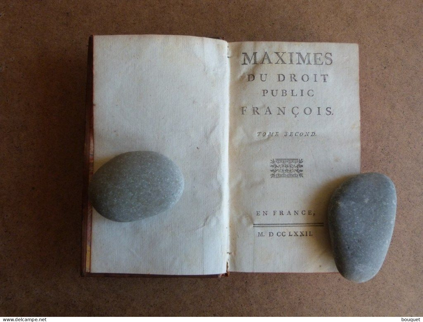 LIVRES - CLAUDE MEY - MAXIMES DU DROIT PUBLIC FRANCOIS , EN 2 VOLUMES , EDITION ORIGINALE , IN-12 - 1772