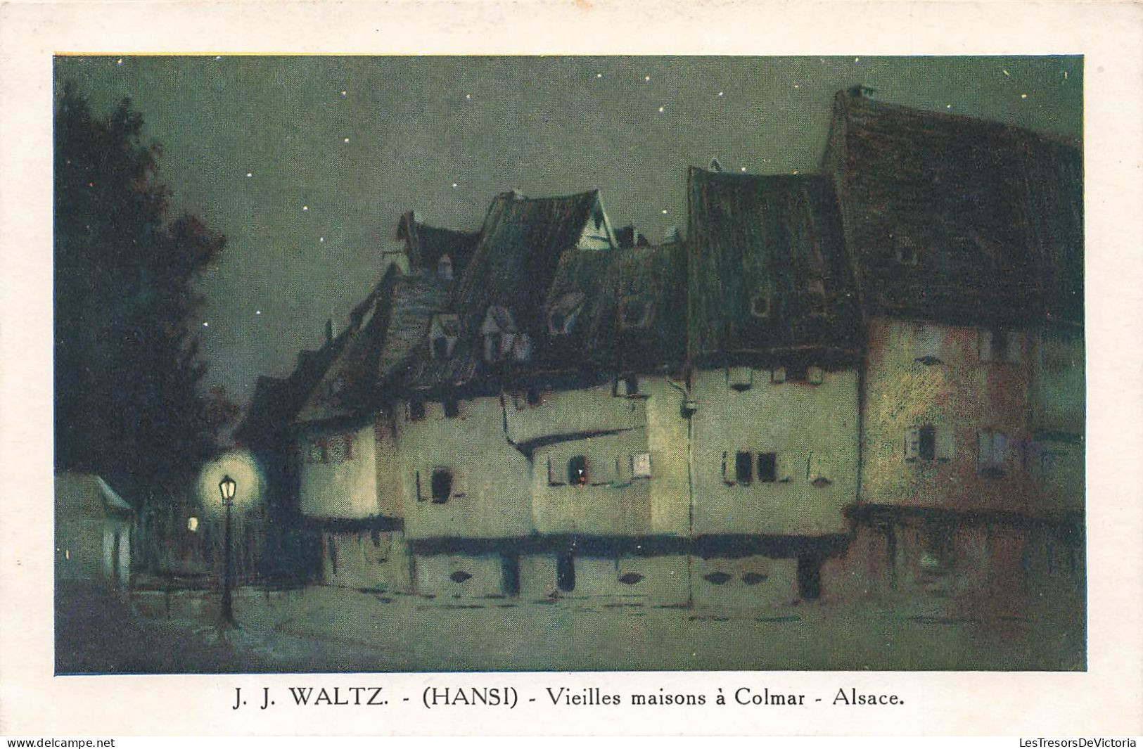 ILLUSTRATEURS & PHOTOGRAPHES - J J Waltz - Hansi - Vieilles Maisons à Colmar - Alsace - Carte Postale Ancienne - Hansi