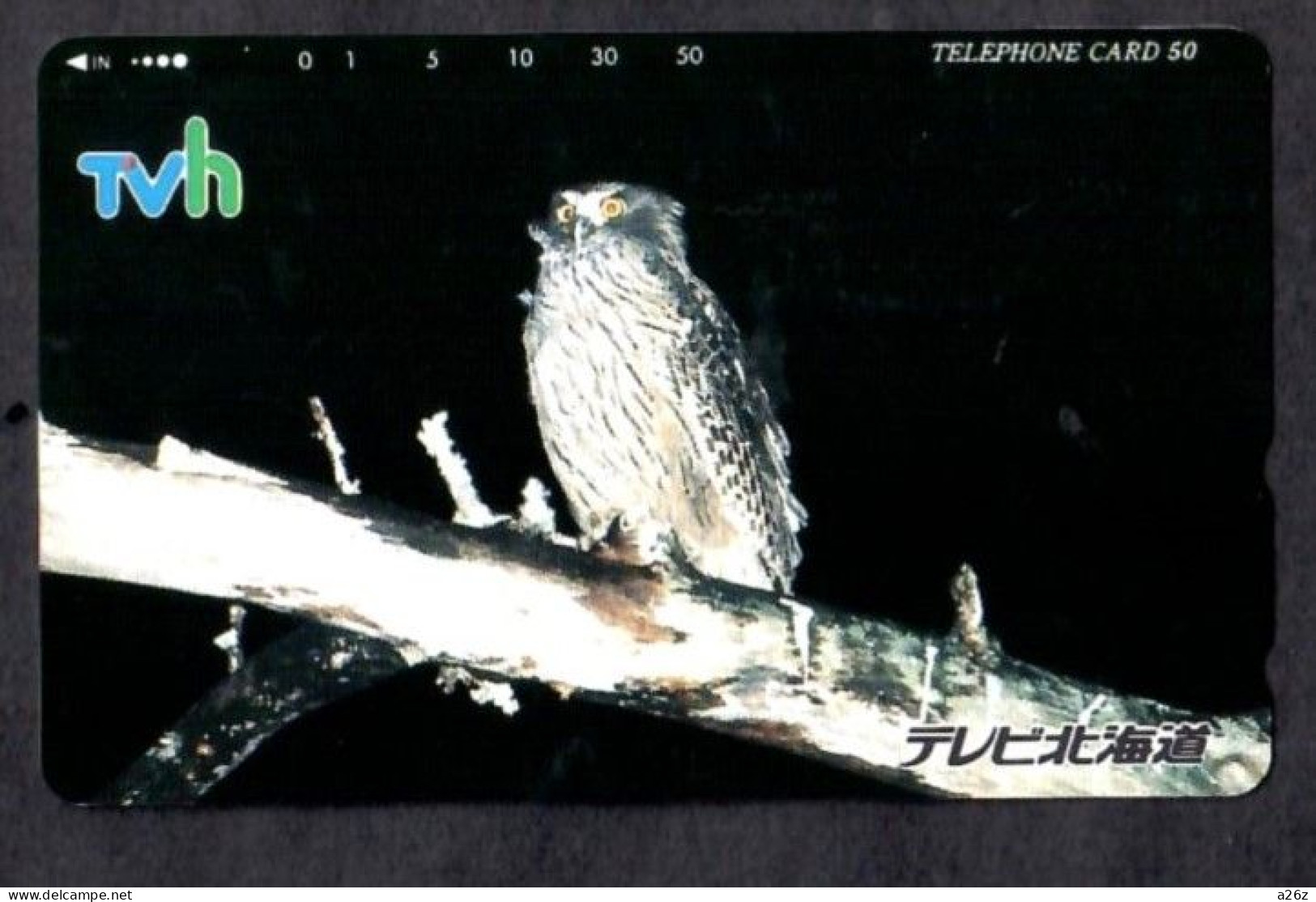 Japan 1V Owl TVH Advertising New Mint Card - Owls