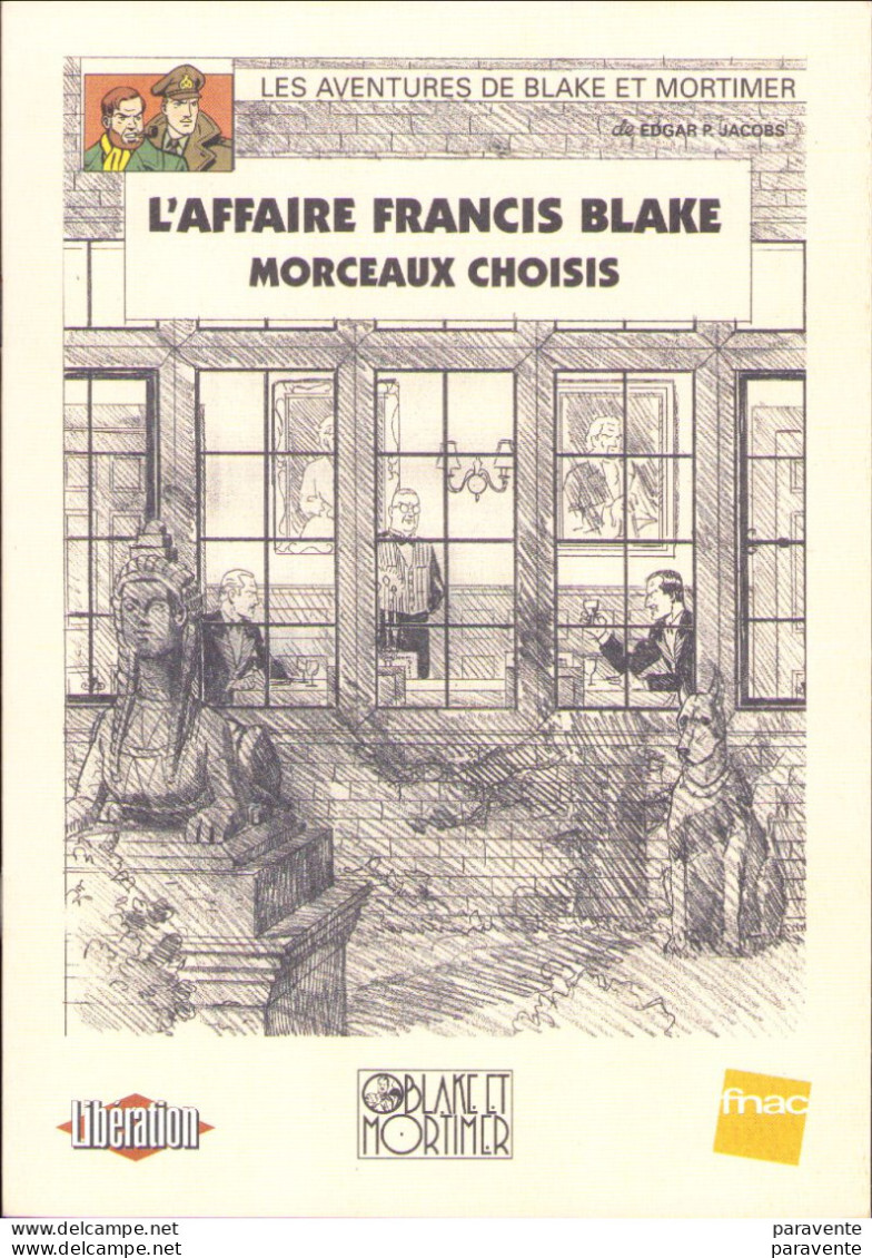 Plaquette Présentation AFFAIR FRANCIS BLAKE Morceaux Choisis En 1996 Par TED BENOIT - Archivio Stampa