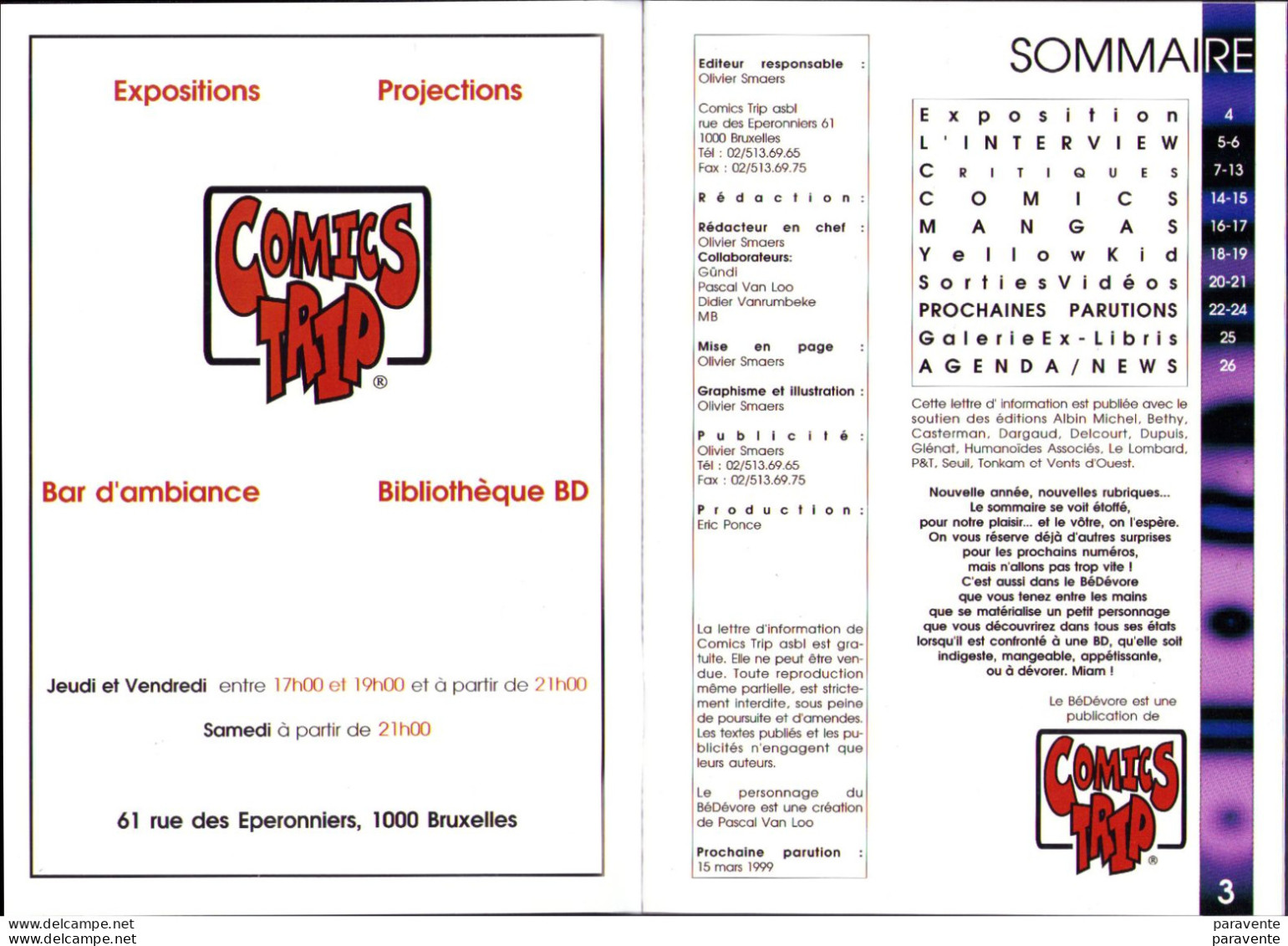 Fanzine LE BEDEVORE 1999 Avec DANY Et SEVERIN - Sonstige & Ohne Zuordnung