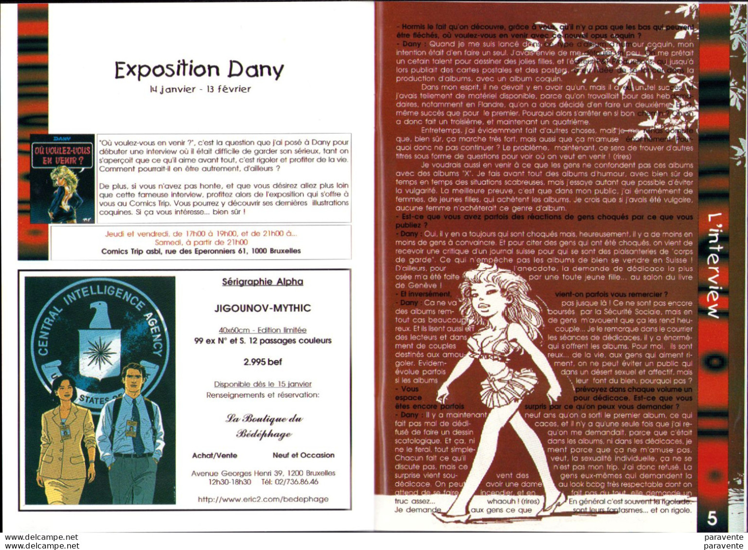 Fanzine LE BEDEVORE 1999 Avec DANY Et SEVERIN - Autres & Non Classés