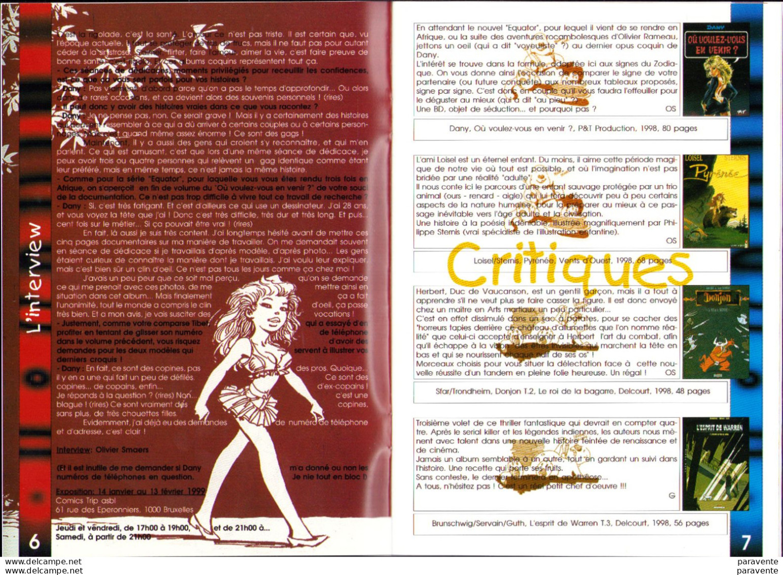 Fanzine LE BEDEVORE 1999 Avec DANY Et SEVERIN - Autres & Non Classés