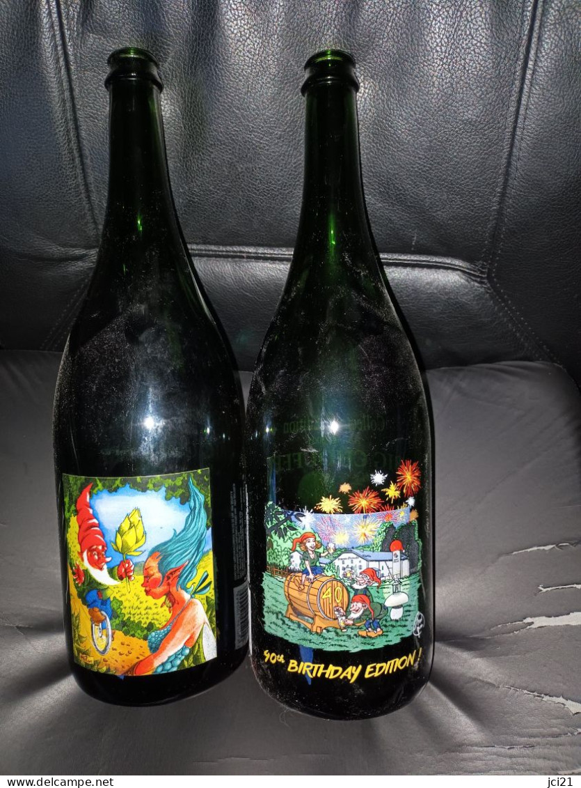 Bouteilles De Bière 1,5L Sérigraphiée " BIG CHOUFFE " Collector's Edition Anno 2019 Et 2022 " _Dvbb04 Et 005 - Bière