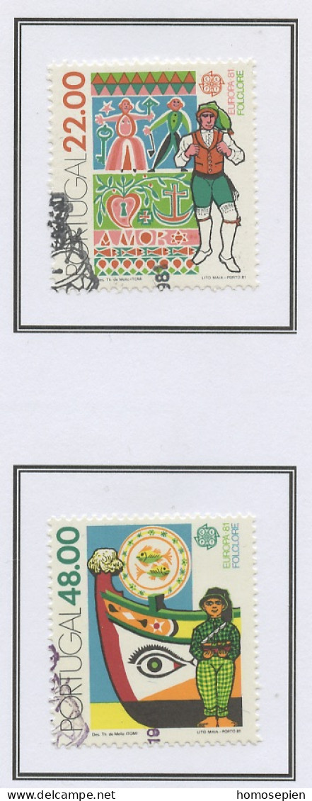 Portugal 1981 Y&T N°1509 à 1510 - Michel N°1531 à 1532 (o) - EUROPA - Used Stamps