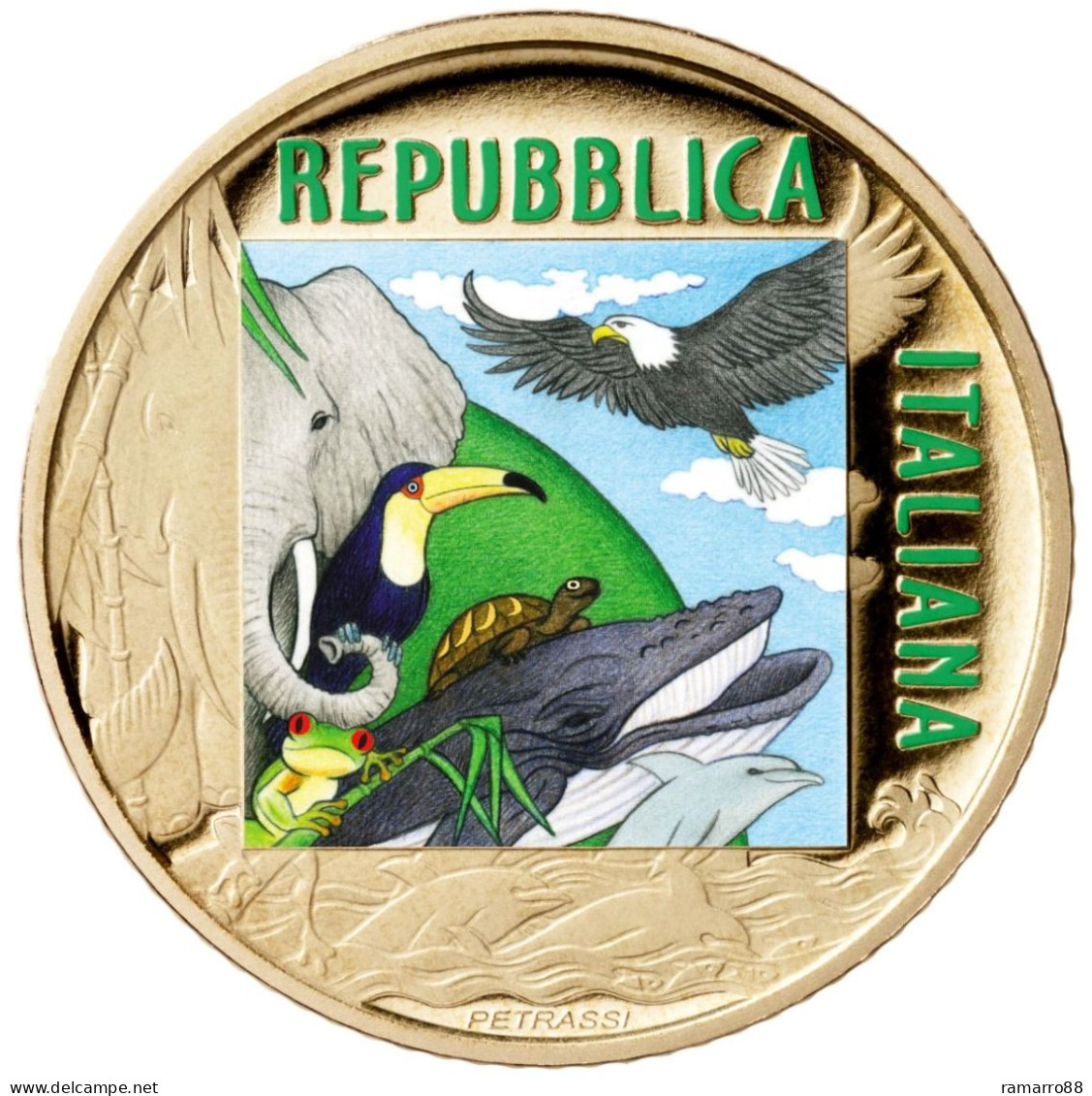 Italia 5 Euro - Serie Mondo Sostenibile - Animali In Via Di Estinzione - Giaguaro 2022 Proof - Commémoratives