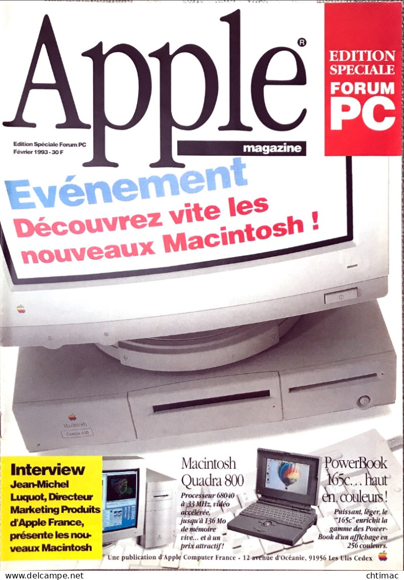 Apple Magazine - Edition Spéciale Forum PC - 02/1993 - Informática