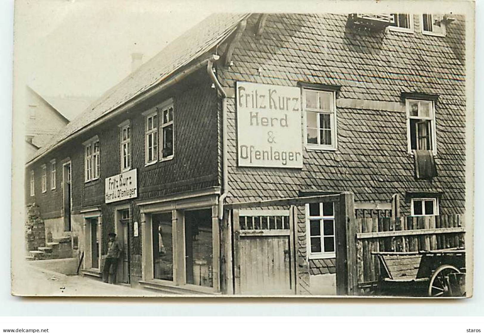 Carte Photo à Indentifier - Allemagne - Fritz Kurz Herd & Ofenlager - Te Identificeren