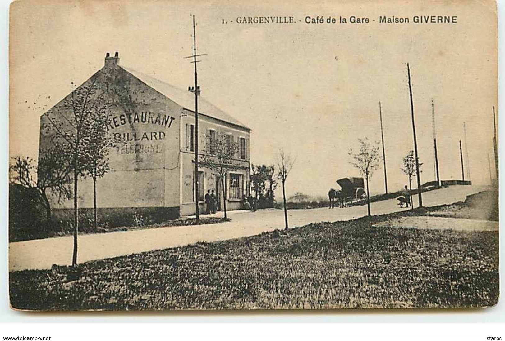 GARGENVILLE - Café De La Gare - Maison Giverne - Restaurant - Gargenville