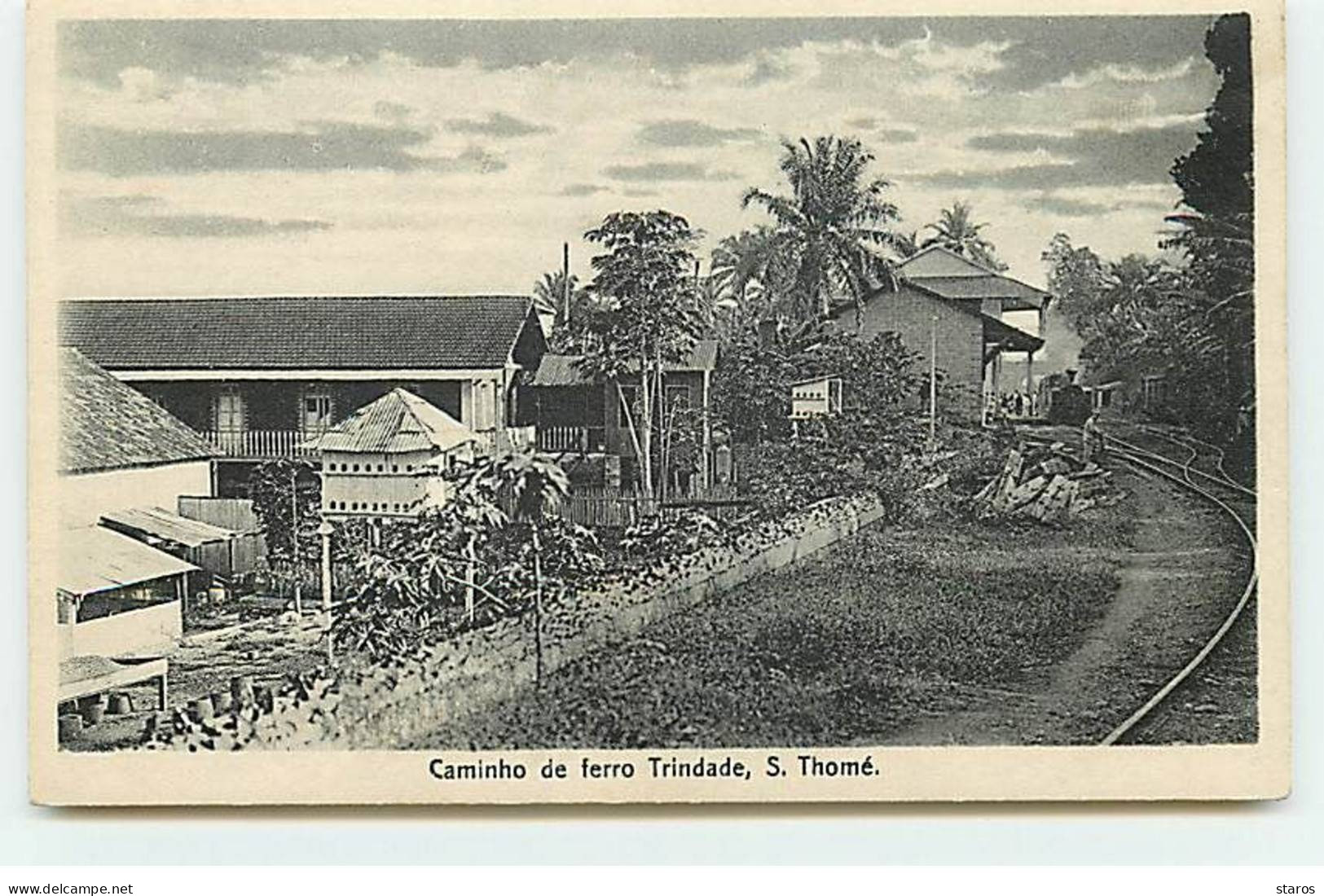 Sao Tome - S. THOME - Caminho De Ferro Trindabe - Bahnhof - Train - Sao Tome En Principe