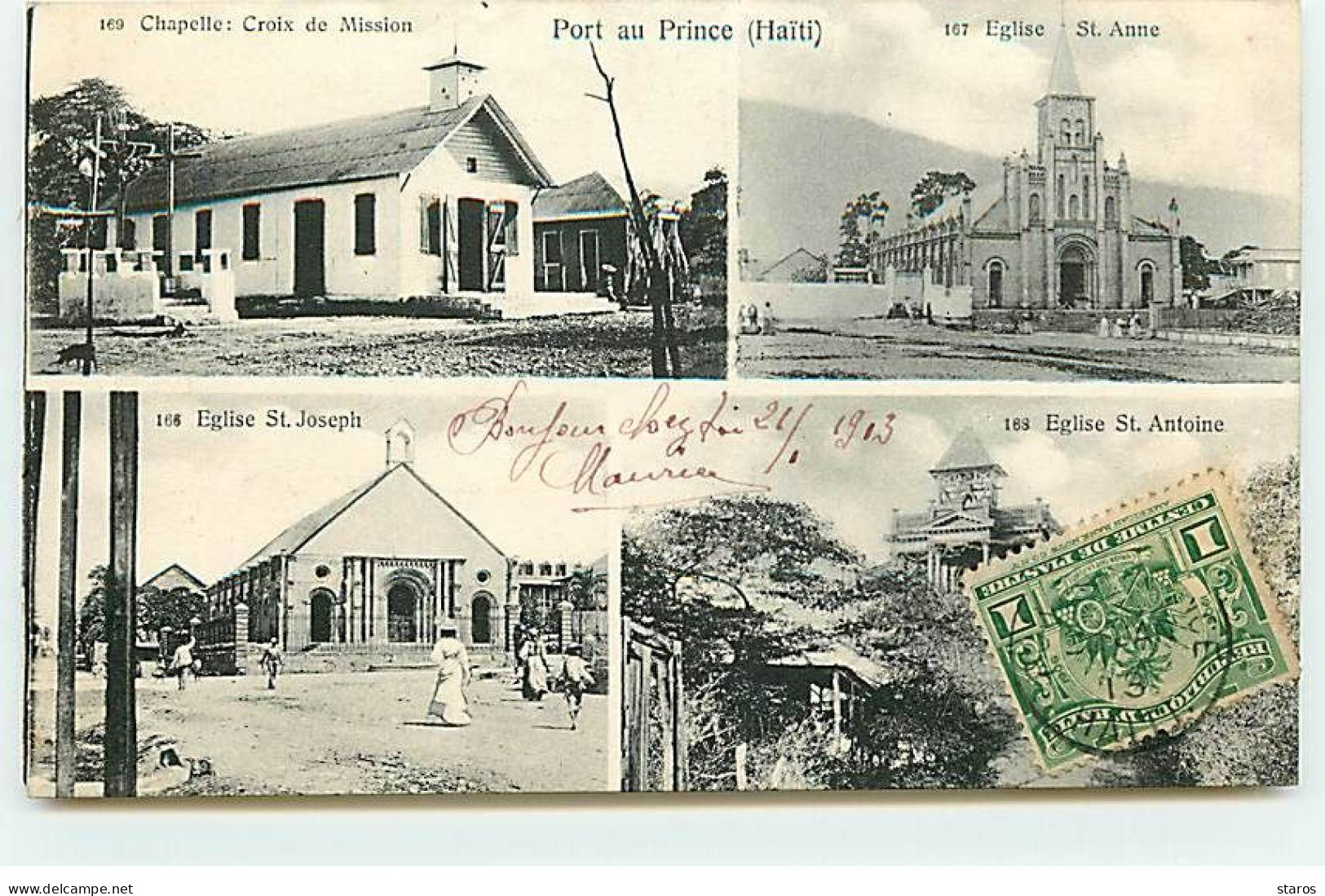 Antilles - HAITI - PORT AU PRINCE - Chapelle : Croix De Mission, Eglise St. Joseph ... - Haiti