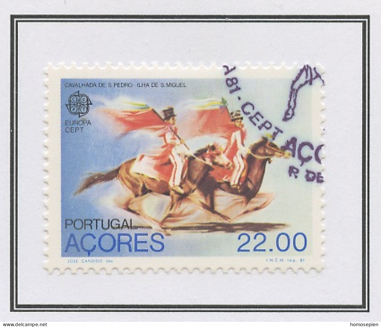 Europa CEPT 1981 Açores - Azores - Azoren - Portugal Y&T N°331 - Michel N°342 (o) - 22e EUROPA - 1981