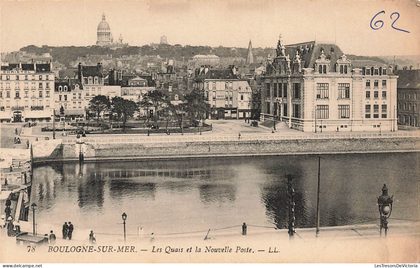 FRANCE - Boulogne Sur Mer - Les Quais Et La Nouvelle Poste - LL - Carte Postale Ancienne - Boulogne Sur Mer