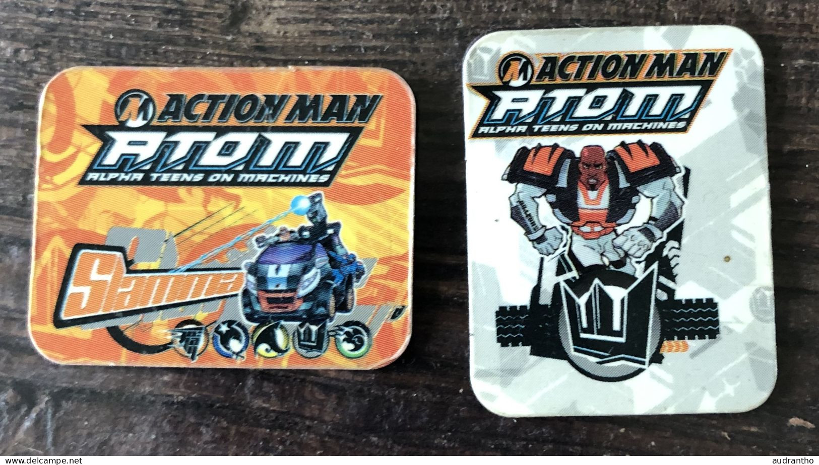 2 Magnets Action Man - Atom - Autres & Non Classés