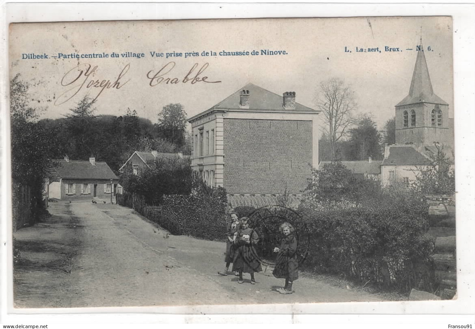 Dilbeek Partie Centrale Du Village, Vue Prise Près De La Chaussée De Ninove, - Dilbeek