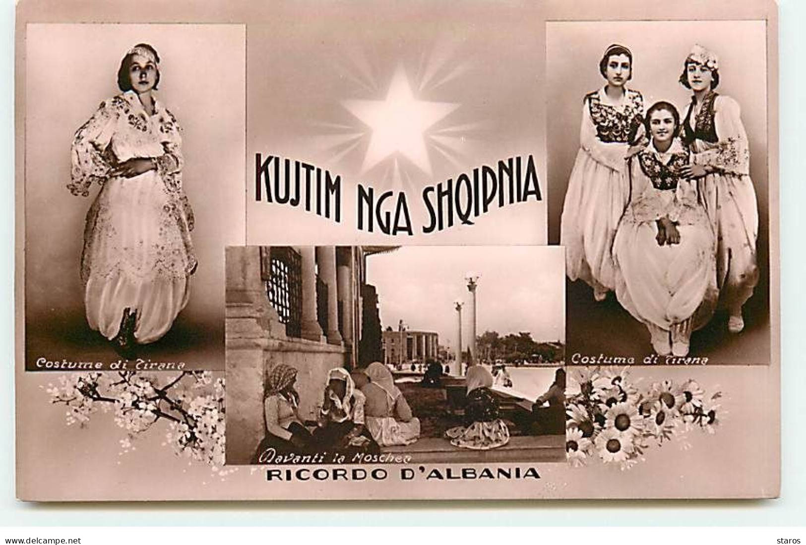 Albanie - Ricordo D'Albania - Kujtim Nga Shqipnia - Costume Di Tirana - Albanie