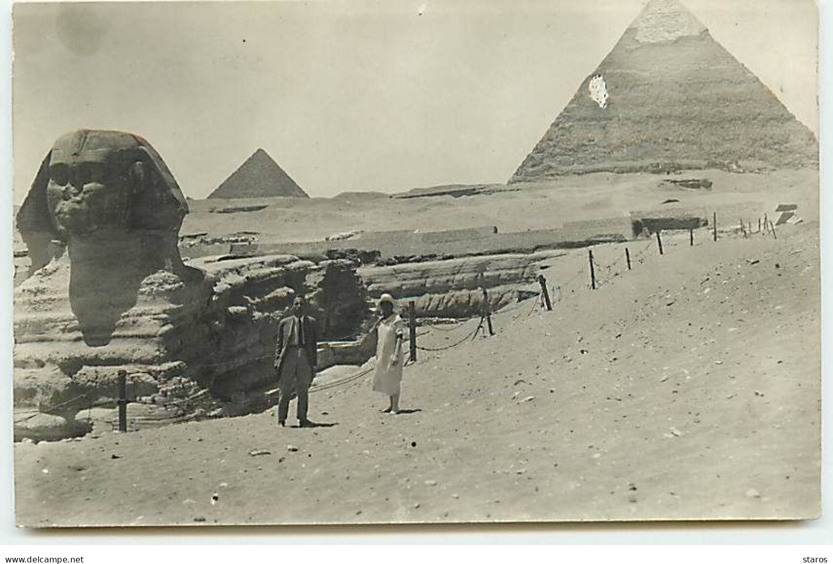 Egypte - RPPC - Pyramide De Gizeh - Sphinx - Piramiden
