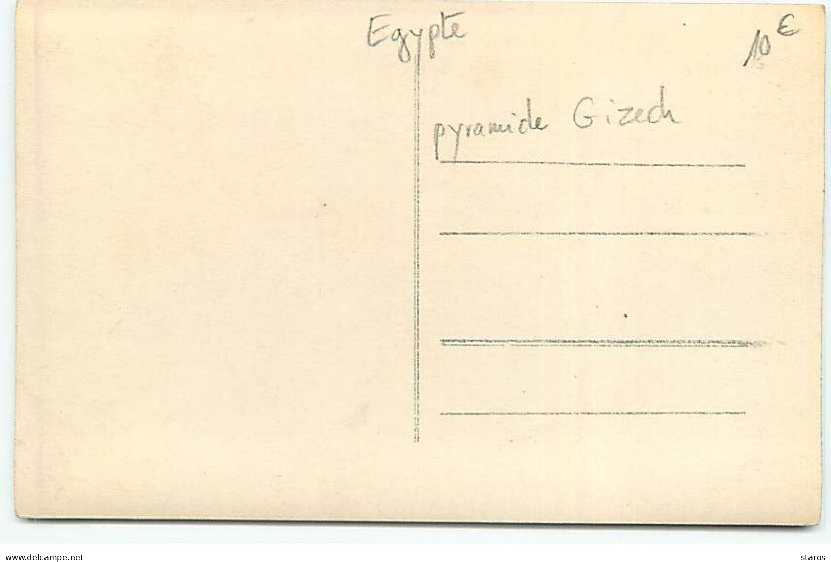 Egypte - RPPC - Pyramide De Gizeh - Sphinx - Piramiden