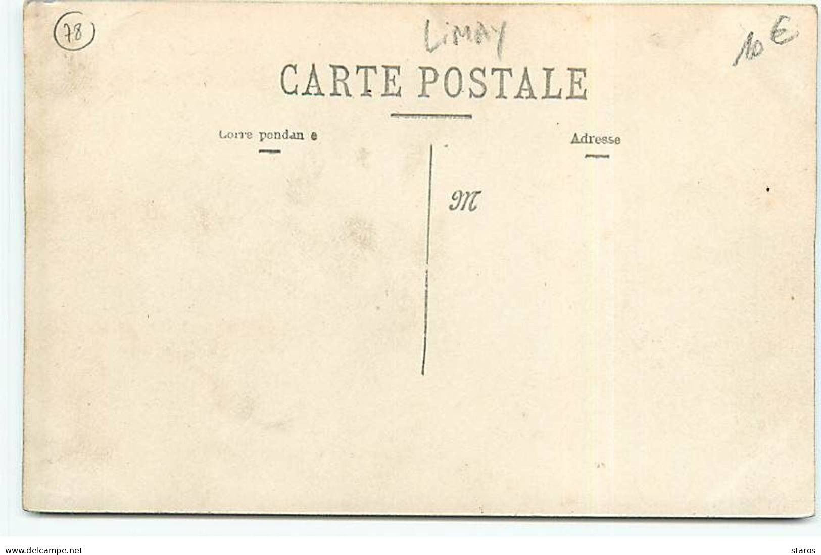 Carte Photo - LIMAY - J. Leterreux & Cie, Constructeurs - Spécialité Ciment Armé - Limay