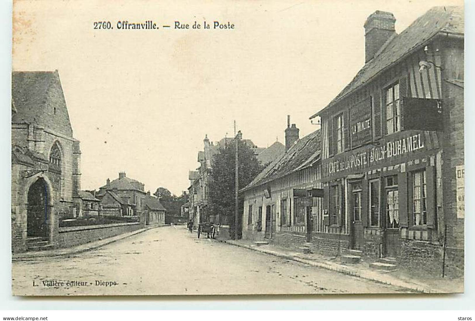 OFFRANVILLE - Rue De La Poste - Café De La Poste Joly Duhamel - Offranville