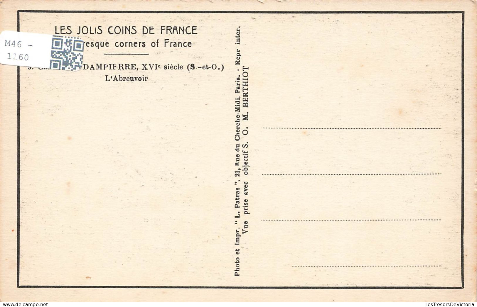 FRANCE - Dampierre - L'abreuvoir - Carte Postale Ancienne - Dampierre En Yvelines