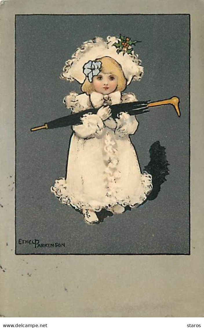 Illustrateur - Ethel Parkinson - MM Vienne N°233 - Fillette Portant Un Parapluie Noir - Parkinson, Ethel