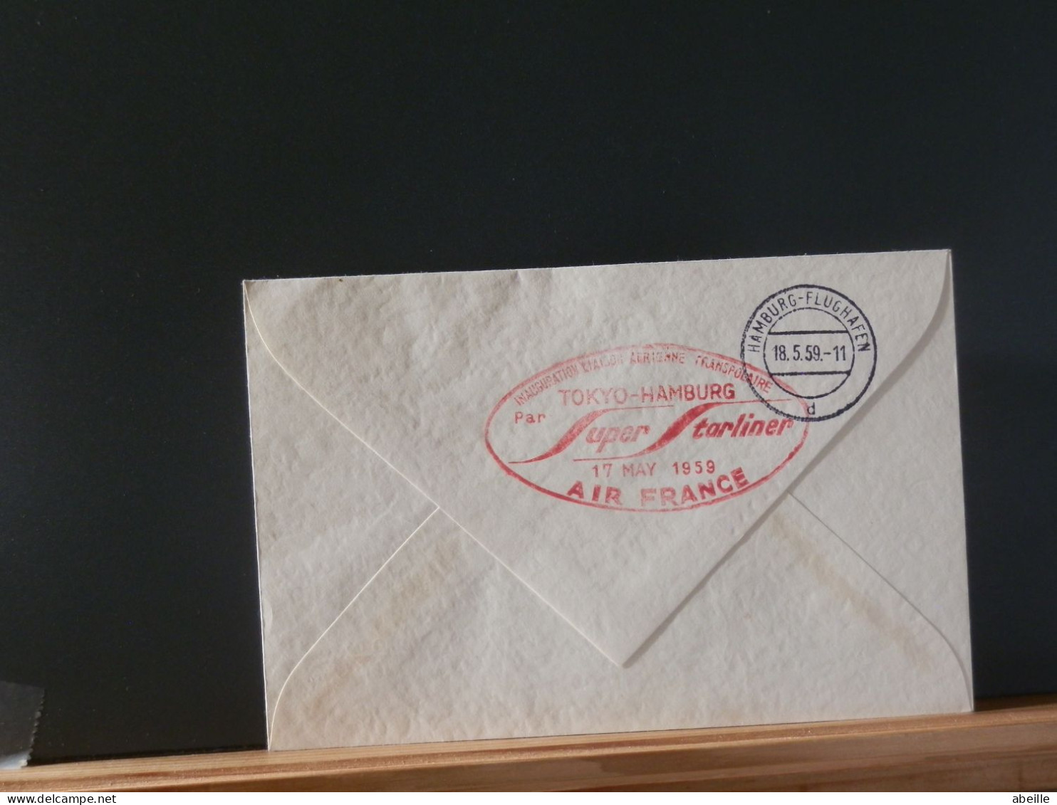 106/219      DOC.    JAPON  1959  1° VOL AIR FRANCE - Cartas & Documentos