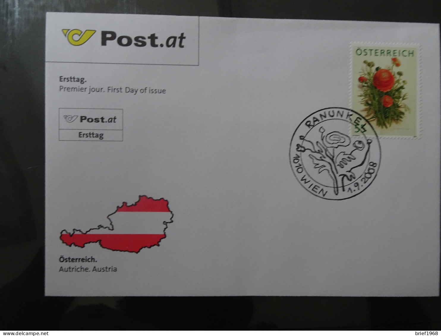 Österreich Michel 2760 FDC Ranunkel Gratismarke (10514) - FDC