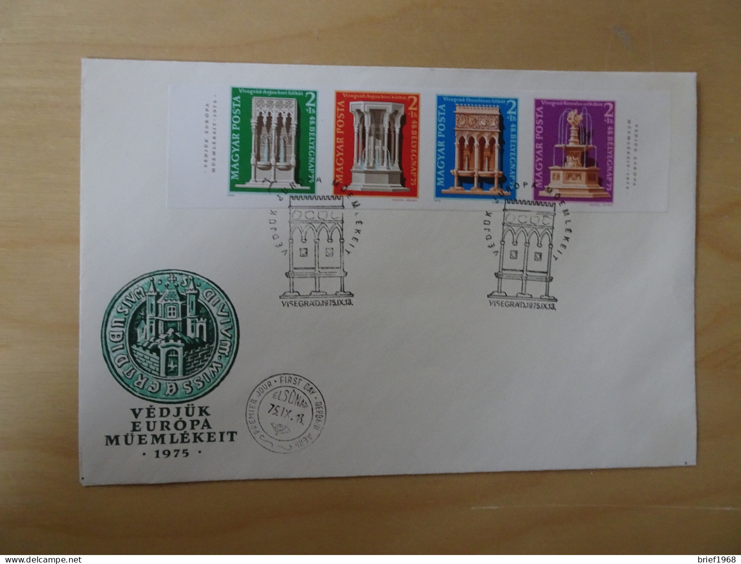 Ungarn 3060/63 Denkmalschutz Geschnitten FDC (13269) - FDC