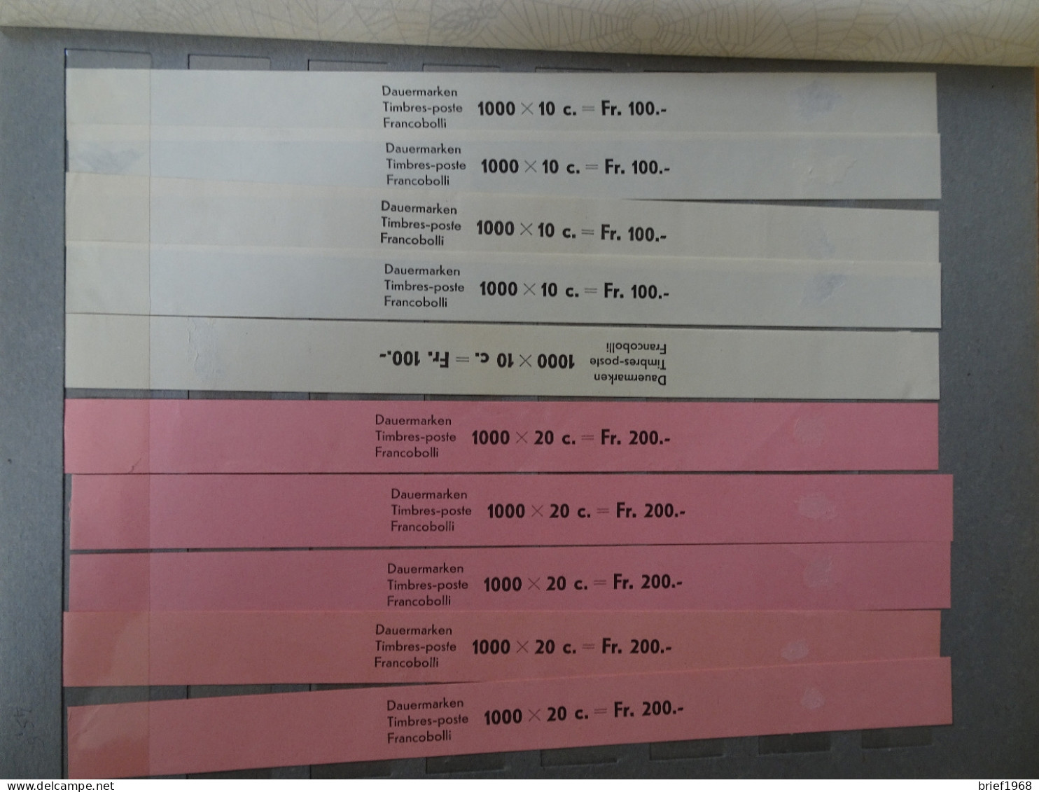 Schweiz10 Banderolen Michel 933+934 (14265H) - Franqueo